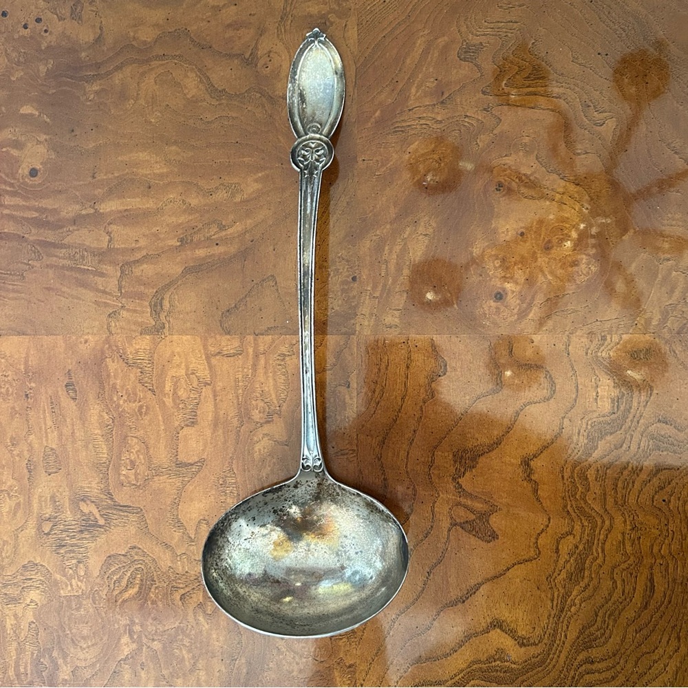 Antique J.E. Caldwell & Co Silverplate Serving Ladle 11.5”
